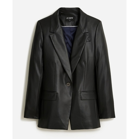 J.Crew Willa blazer in faux leather - Picture 2 of 6
